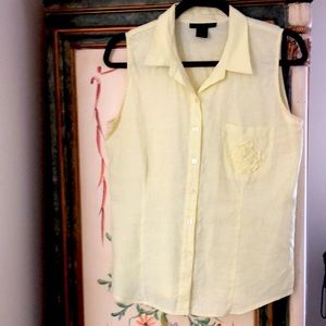Sleeveless Linen top!